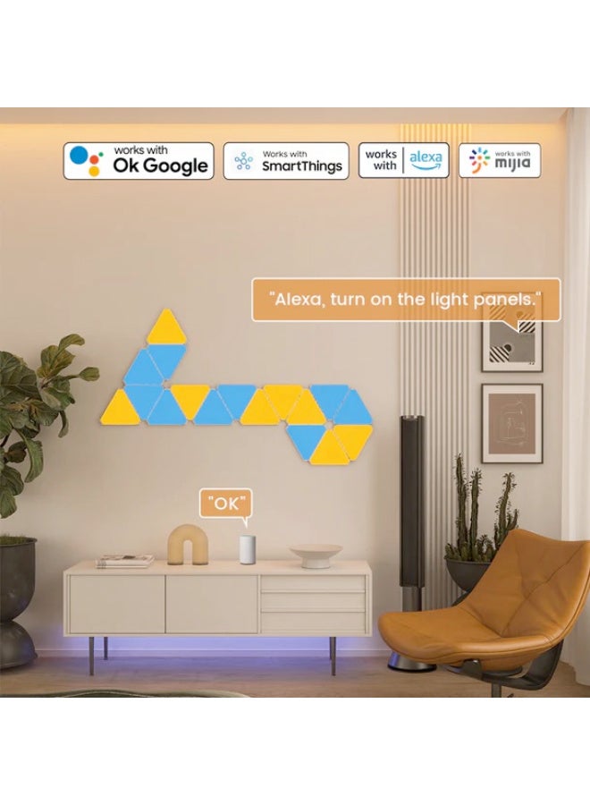 يلايت Yeelight Smart LED Light Panels Standard Pack-6 Panels  White (12364)  - Image 4