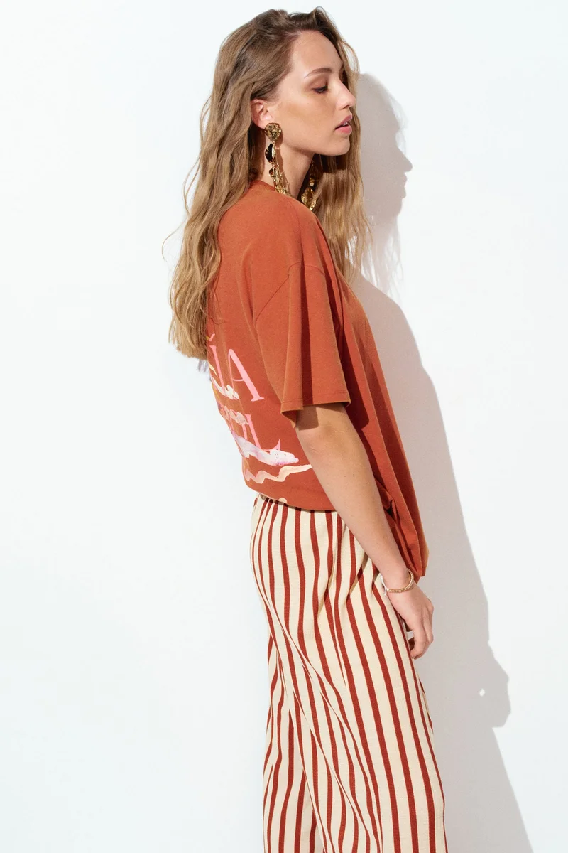 H&M Straight drawstring trousers