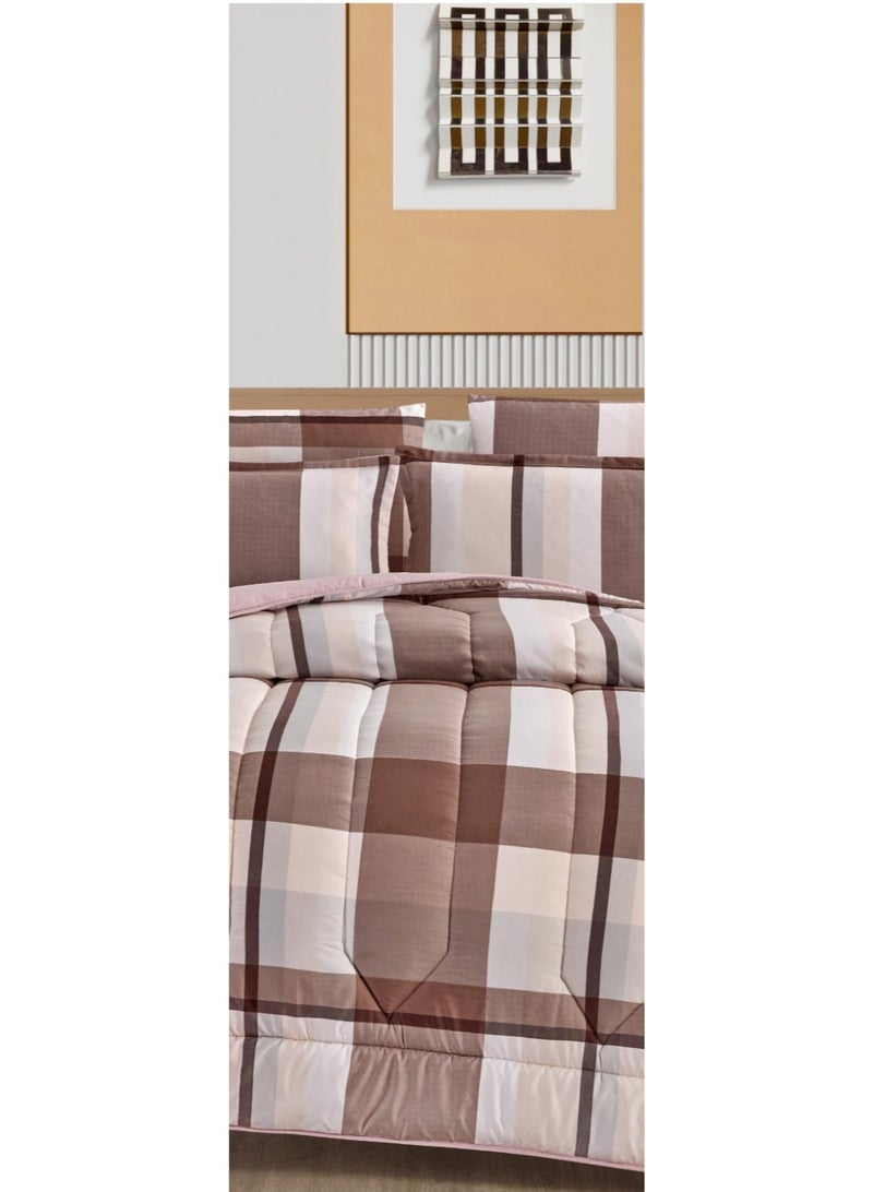 مارك مفرش نفرين مشجر ذو طابع وجهين ليمنحك صيف منعش مع خامات الميكروفايبر مقاس 220*240 سم - Image 3