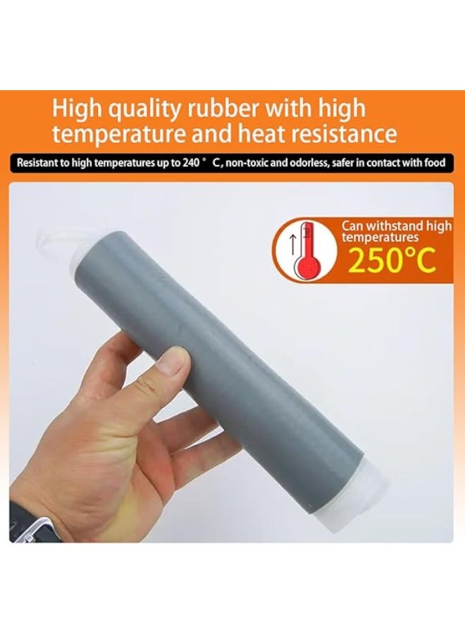 Silicone Heat Resistant Pan Handle Covers,Non-Slip Pot Handle Insulation Cover,Sleeves for Cast Iron Skillets and Metal Cookware, Kitchen Cooking Accessories, Heat Protection,Grey - Image 4