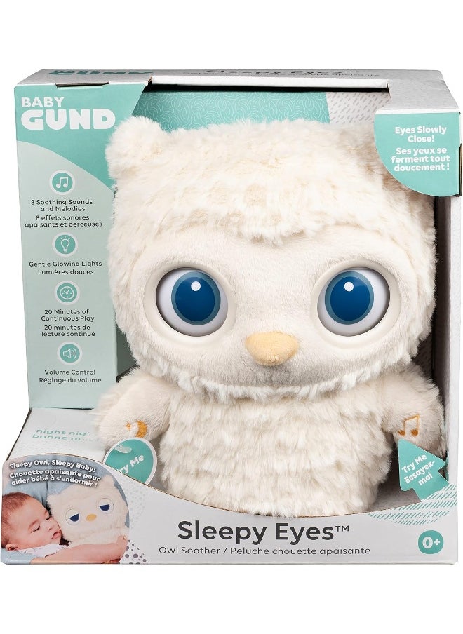 GUND Baby Gund Sleepy Eyes Owl Soother Plush Toy (20.32 cm)  - Image 1