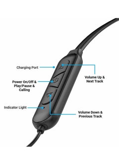 Shuffle 1 Wireless Bluetooth In-Ear Neckband Headset with Mic (Black) – Premium Sound Quality, 15 Hours Playtime, Comfortable Fit, Sweat-Proof, Bluetooth 5.0 Connectivity for iOS & Android Devices Perfect for Sports & Calls - pzsku/Z44A5223C6931C56FB230Z/45/_/1739979991/071cddbe-4d82-4d8d-a988-049171560372