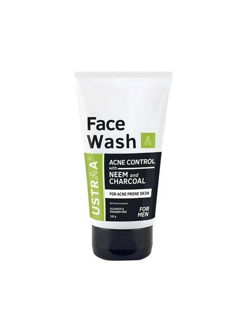 Face Wash Acne Control - With Neem & Charcoal - 100G - Oil Control, Prevents Acne, Especially For Oily Skin | Keeps Face Non-Sticky, Non-Oily | No Sls, No Paraben