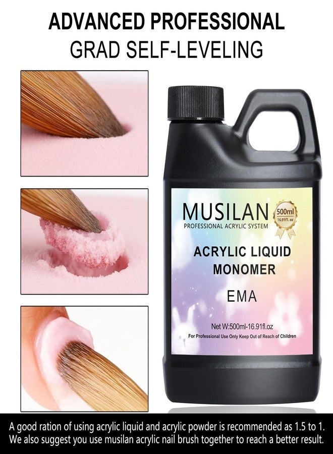MUSILAN Monomer Acrylic Nail Liquid, Professiona 16.9oz Monomer Liquid for Acrylic Nail Sets and Acrylic Nail System Kit,MMA Free Monomer, Non-Yellowing Acrylic Liquid for Nails Salon DIY & Technician - Image 4