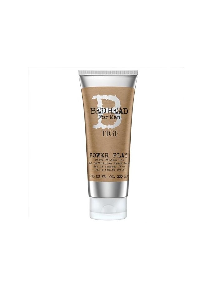 Bed Head Tigi Power Play Mens Hair Gel - Strong Hold - Hair Styling - 200 ml  - Image 1