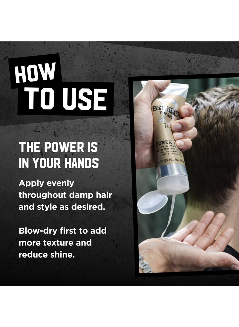Bed Head Tigi Power Play Mens Hair Gel - Strong Hold - Hair Styling - 200 ml  - Image 4