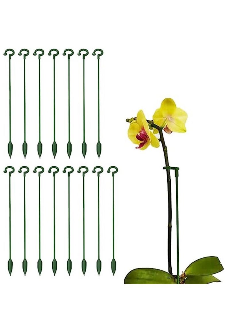 Generic Plant Supports, Pack of 15 Plant Support Sticks, 27 cm Solid Fibreglass Plant Holder for Plant Support, Plant Growth Fixation, Protect Plants from Tilt  - Image 1