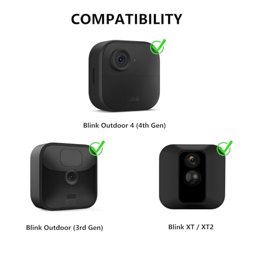 ALERTCAM Gutter Mount for Blink Outdoor 4 (4th Gen)/(3rd Gen) & Blink XT / XT2 Camera, Adjustable Weatherproof Aluminum Alloy Mount Bracket for Home Security System (2 Pack, Black) - Image 2