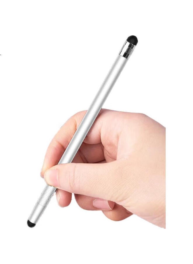 Linkstone Liantuo Ipad Capacitive Stylus, Mobile Touch Pen, Dual-Use Touchscreen Pen, Tablet Drawing, Universal Huawei Android Microsoft Surface Writing Pen, Silver P103C - Image 1