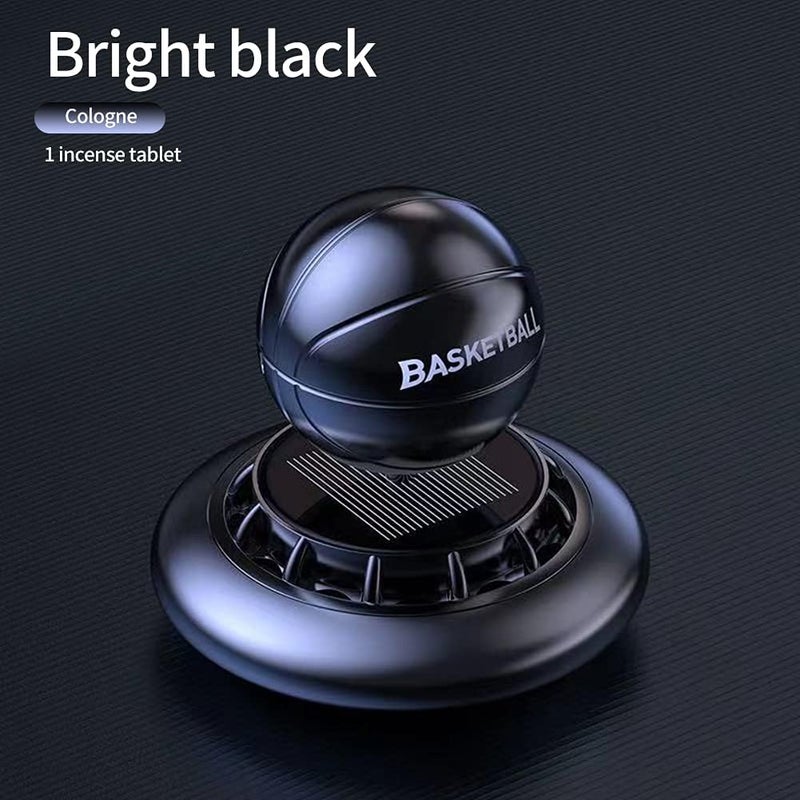 cheekyglo Solar Car Aromatherapy Decoration Car Air Freshener Diffuser Automatic Rotating Basketball Aromatherapy Decoration Mini Creative Car Aroma Diffuser Car Interior Freshener - Image 1