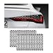 Dickno 2PCS Car Rear Tail Light Lamp Stickers Honeycomb Type Decal 189118 Universal DIY Self Adhesive Tint Film Taillight Sheet Car Rear Tail Light Headlight Taillight Cover Trim Carbon Fiber - Image 2