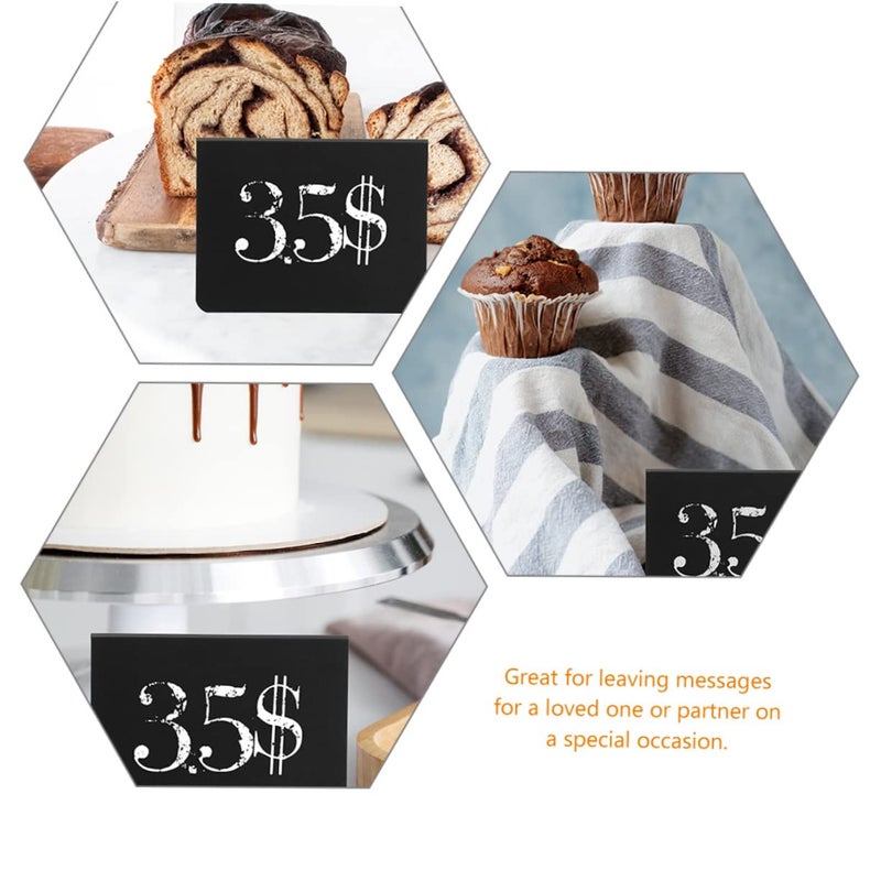 20 Pack Mini Chalkboard Signs Dry Erase Board For Menu Wedding Party Event Display - Image 3