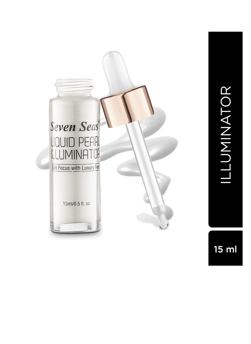 Seven Seas Seven Seas Liquid Pearl Liquid Highlighter For Face makeup  illuminating Liquid Highlighter with Dewy finish Snow White  - Image 2