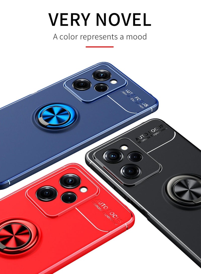 X-level Xiaomi Redmi Note 12 Pro 5G/Poco X5 Pro 5G Case Cover Built-in 360° Rotate Ring Durable Camera len Shockproof Kickstand Phone Holder Protective shell Anti-drop Comfortable touch Accessory - Image 2
