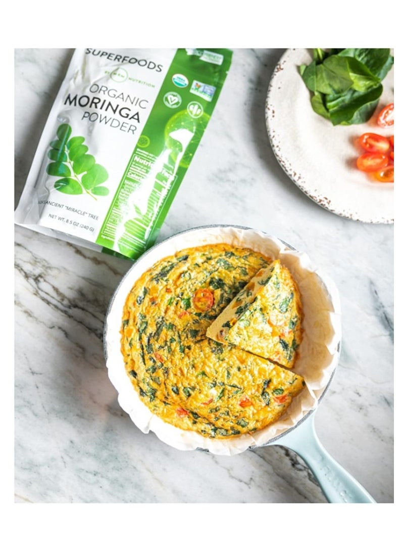 Mrm Super Foods Raw Organic Moringa Leaf Powder 8.5 Oz - Image 3