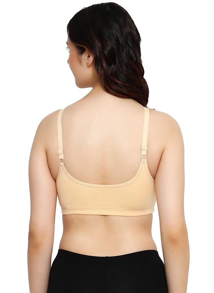 RAJNI Women's Bra D Cup Front Opening Soft PolyCotton Seamless Light Padded Full Coverage Natural Lift Wire-free Plus Size Pack of 2 - Image 2