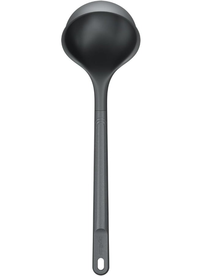 Zyliss E980229 Large Ladle, Sustainable Wheat Straw/Nylon, Soup Ladle for Cooking and Serving with Heat Resistant Silicone Head, Beluga Grey, 31cm x 9cm, Dishwasher Safe, 5 Year Guarantee - Image 5