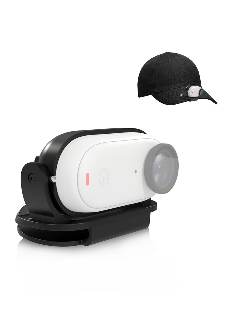 SYOSI - Camera Cap Clip Magnetic Mount Bracket for Insta360 GO3 or GO2 Adjustable Action Camera Baseball Cap Mount Baseball hat Mount for Action Camera  Quick Release Hat Clip for Hands Free Shooting - Image 1