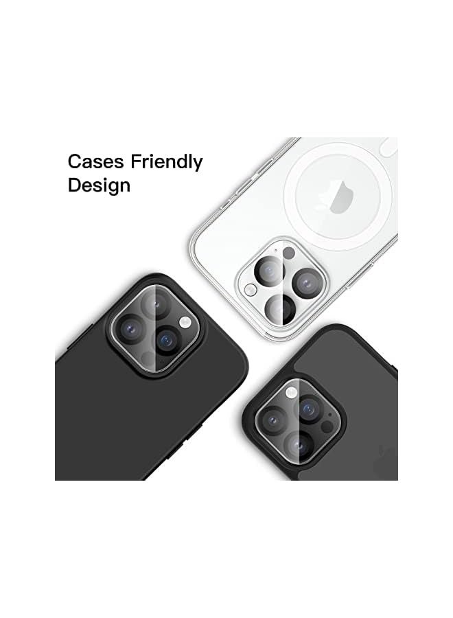 JETech Camera Lens Protector for iPhone 14 Pro 6.1-Inch and iPhone 14 Pro Max 6.7-Inch, 9H Tempered Glass, Anti-Scratch, Case Friendly, Does Not Affect Night Shots, HD Clear, 3-Pack - Image 5