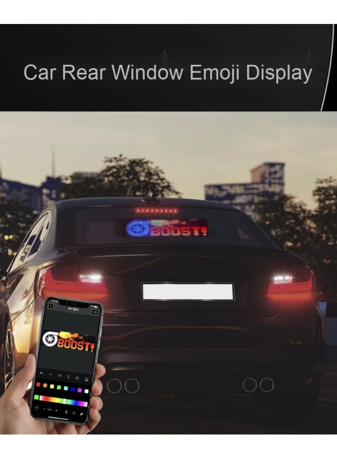 Bluetooth-Controlled Programmable LED Display with Custom Text Animation for Automotive Applications - Perfect for Shops, Cars, and Hotels - Image 5