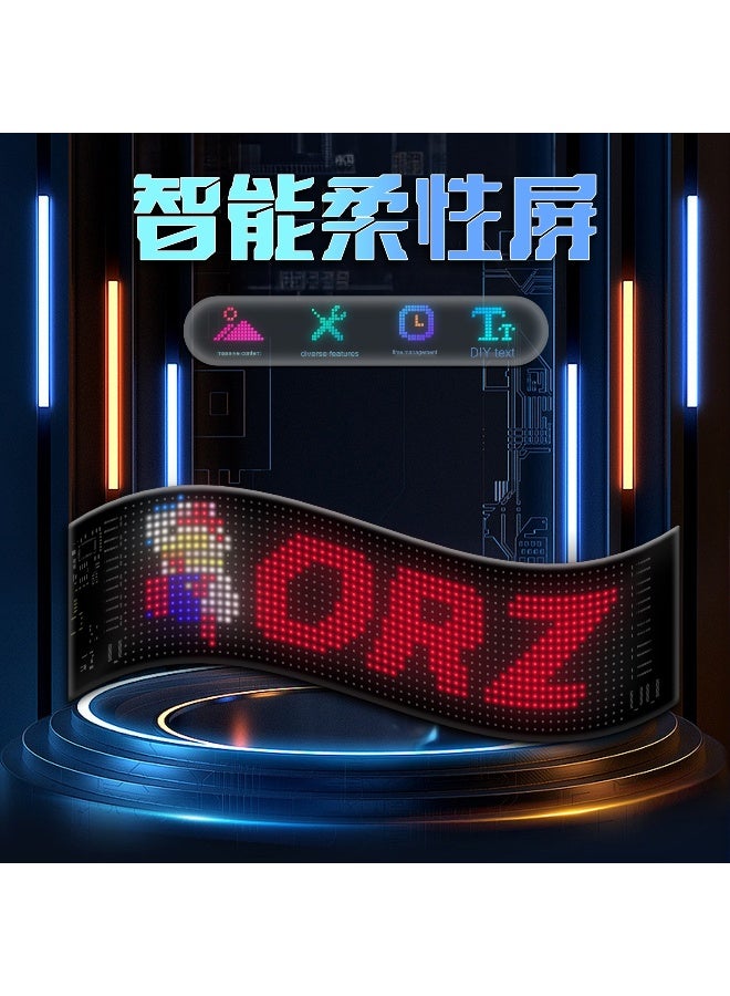 Bluetooth-Controlled Programmable LED Display with Custom Text Animation for Automotive Applications - Perfect for Shops, Cars, and Hotels - Image 2