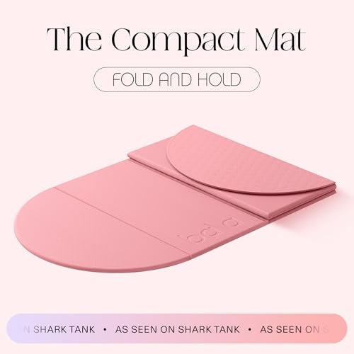 Bala Compact Workout Mat for Gym, Blush - 12MM Thick Slip-Resistant & Sweat Absorbing Yoga Mat for Pilates, Core Training & Exercise - Home Fitness Essentials for Women & Men - Travel-Friendly - Image 2