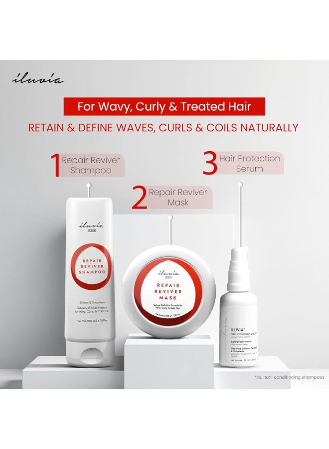 إلوفيا العناية بالمجعّدات والمموجات - قناع إصلاح التجعيدات - نعومة طبيعية واحتفاظ بالتجعيدات - خالٍ من الكبريتات والبارابين (IRRM200، 1) - Image 5