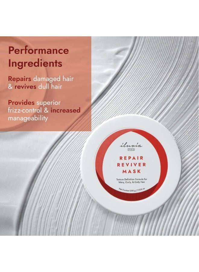 إلوفيا العناية بالمجعّدات والمموجات - قناع إصلاح التجعيدات - نعومة طبيعية واحتفاظ بالتجعيدات - خالٍ من الكبريتات والبارابين (IRRM200، 1) - Image 4