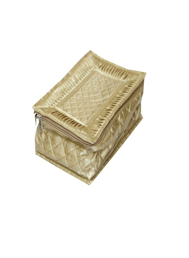 MSclassy Satin Jewellery Box (Gold) | Luxurious and Durable Storage for Precious Ornaments | Ideal for Travel and Gifting - Image 1