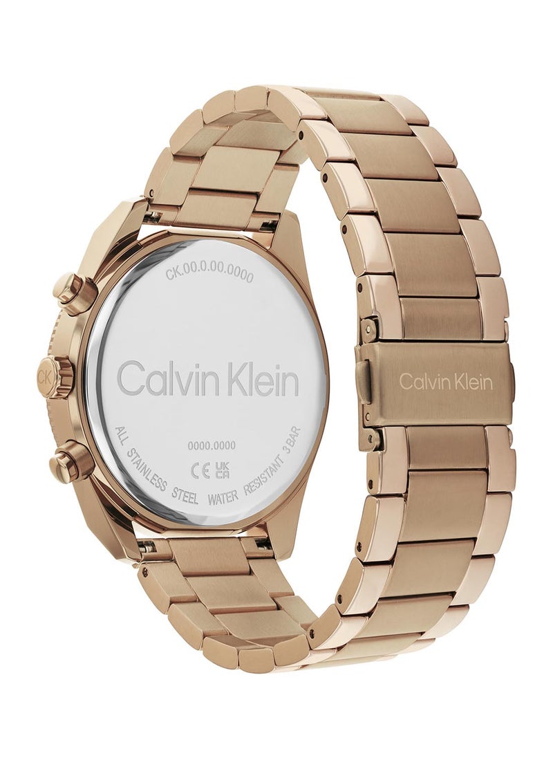 CALVIN KLEIN - Men's Analog Round Shape Stainless Steel Wrist Watch 25200357 - 44 Mm - Image 1