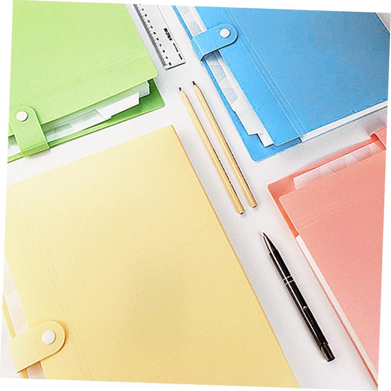 MAGICLULU 4pcs A4 Multi-Layer Accordion File Folder Set, Colored Office Document Organizer with Sorting Pockets for Student and Office Use - Image 4