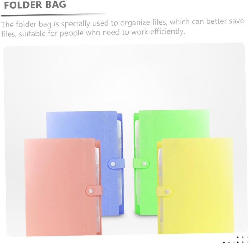 MAGICLULU 4pcs A4 Multi-Layer Accordion File Folder Set, Colored Office Document Organizer with Sorting Pockets for Student and Office Use - Image 3