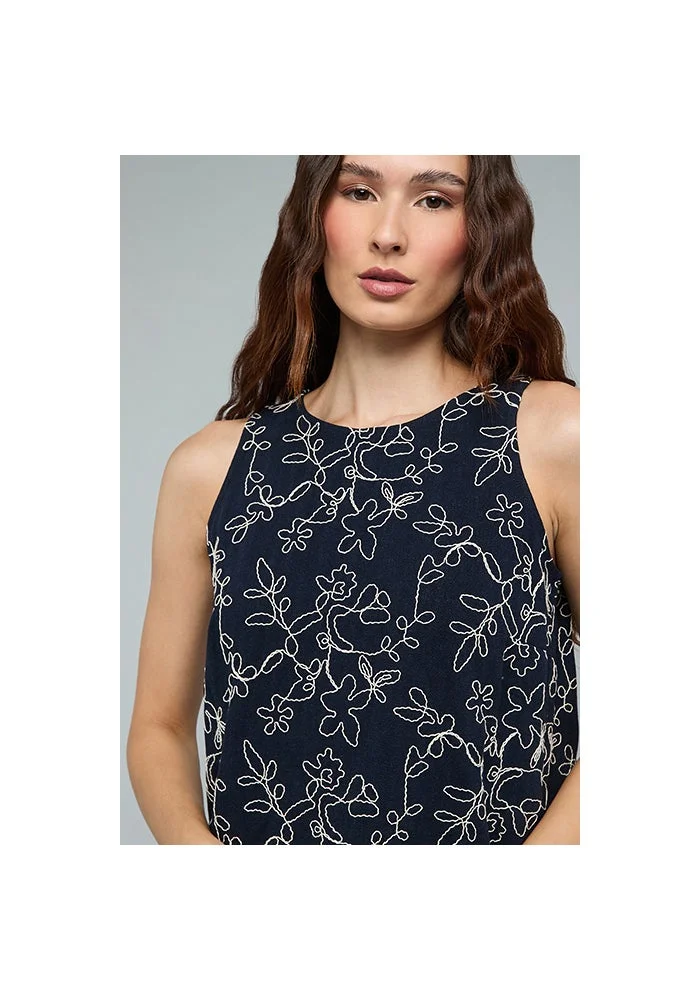 R&b Embroidered Sleeveless Top