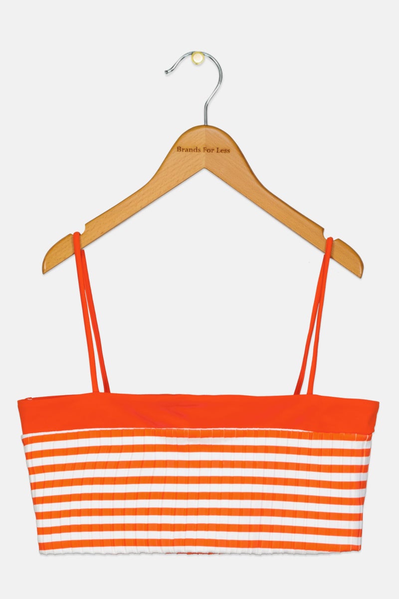 Billabong Kids Girl Stripe Bikini Top, Multicolor - Image 1