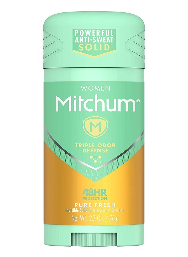 Mitchum Mitchum For Women Advanced Control Anti-Perspirant Deodorant Invisible Solid Pure Fresh 2.70 oz (Pack of 4)  - Image 2