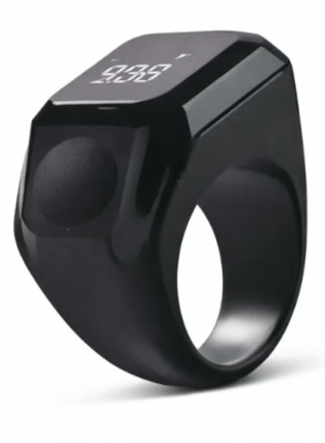 BSTWSH Zikr Ring Smart Ring – 20mm Wearable Tasbih Counter with Vibration Reminder, Bluetooth Connection, IQIBLA App, 5 Daily Prayer Reminders, OLED Display – Stylish & Functional for Modern Muslims - Image 3