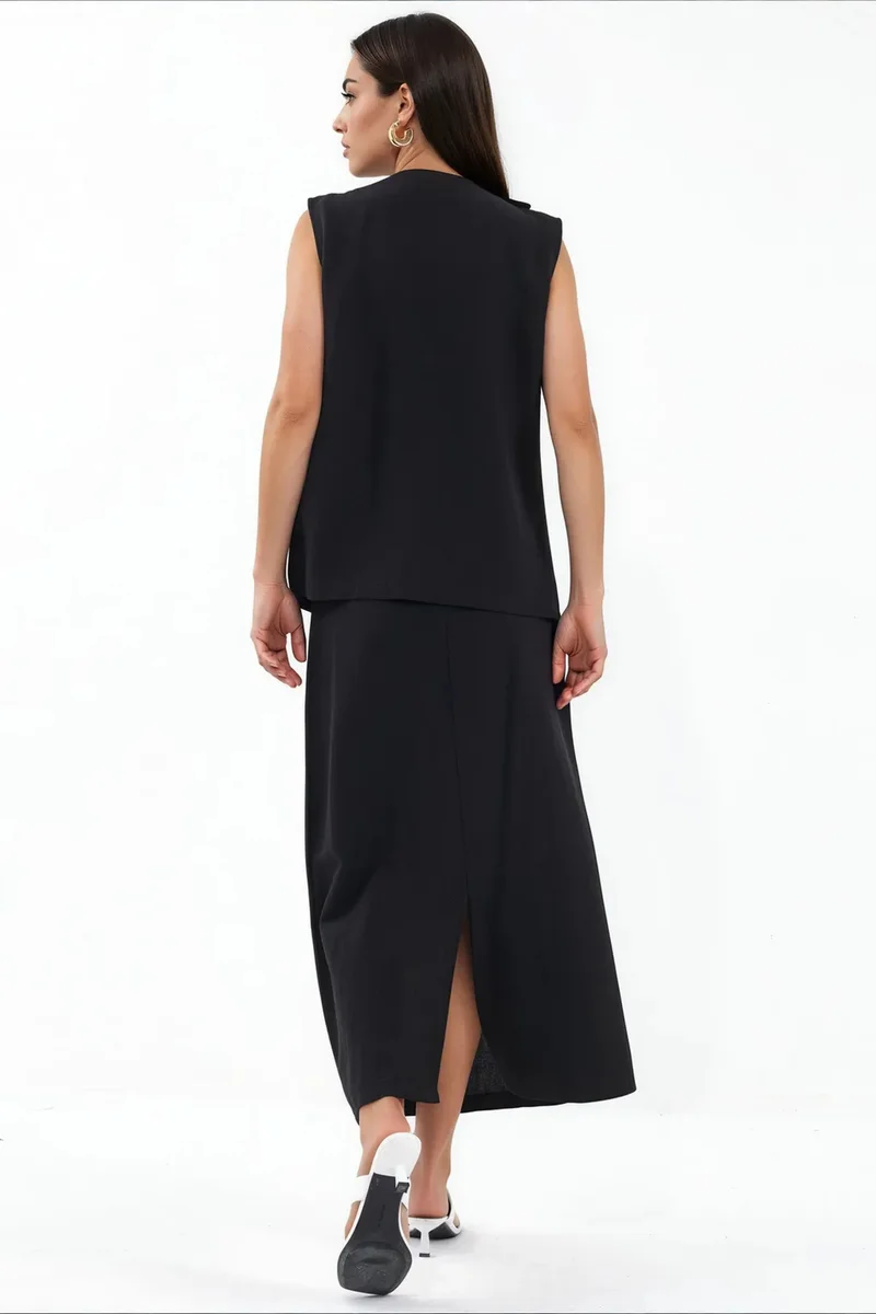 Jennyfer Cotton Viscose Linen Two-Piece Coord
