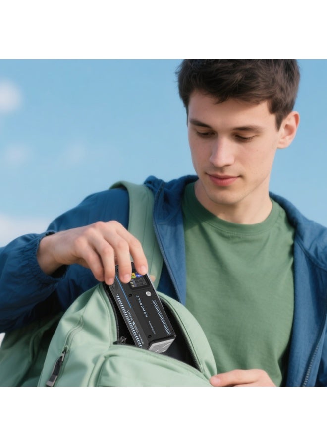 باورولوجي باور بانك بسعة 27000 مللي أمبير، باور بانك مع عرض ذكي للطاقة، تقنية PPS، شحن سريع PD 140W، متوافق مع اللابتوب وجالكسي وiPhone، شحن 3 أجهزة في نفس الوقت، 2x USB-C و 1x USB-A منافذ. - Image 4