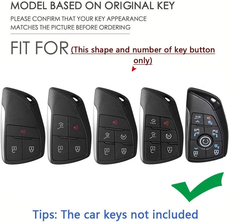 SANRILY PU Leather Key Fob Cover for Buick and Chevy - Image 2