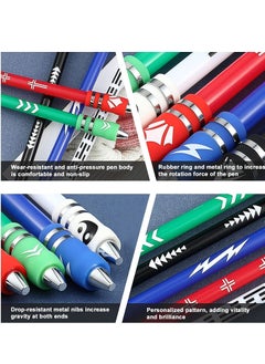 KASTWAVE Weighted Finger Spinning Pen Mod with Silicone Bracelet, Metal Heads Gaming Finger Pen, Anti Slip 8.5In Rotating Ballpoint Pen for Student Adults to Relieve Stress, No Pen Refill (4 Set)  - Image 5