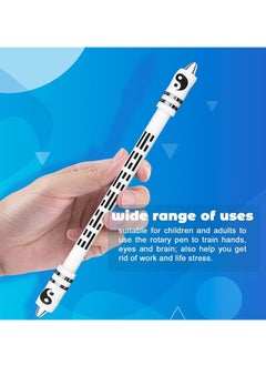 KASTWAVE Weighted Finger Spinning Pen Mod with Silicone Bracelet, Metal Heads Gaming Finger Pen, Anti Slip 8.5In Rotating Ballpoint Pen for Student Adults to Relieve Stress, No Pen Refill (4 Set)  - Image 2