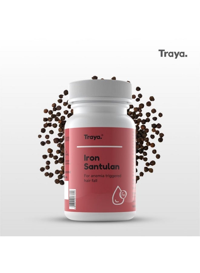 Traya Iron Santulan | Ayurvedic Supplements for Iron Deficiency & Anemia-Related Hair Fall | Boost Hemoglobin Levels | Reduces Fatigue, Improves Stamina & Controls Hairfall | 60 Tablets - Image 2
