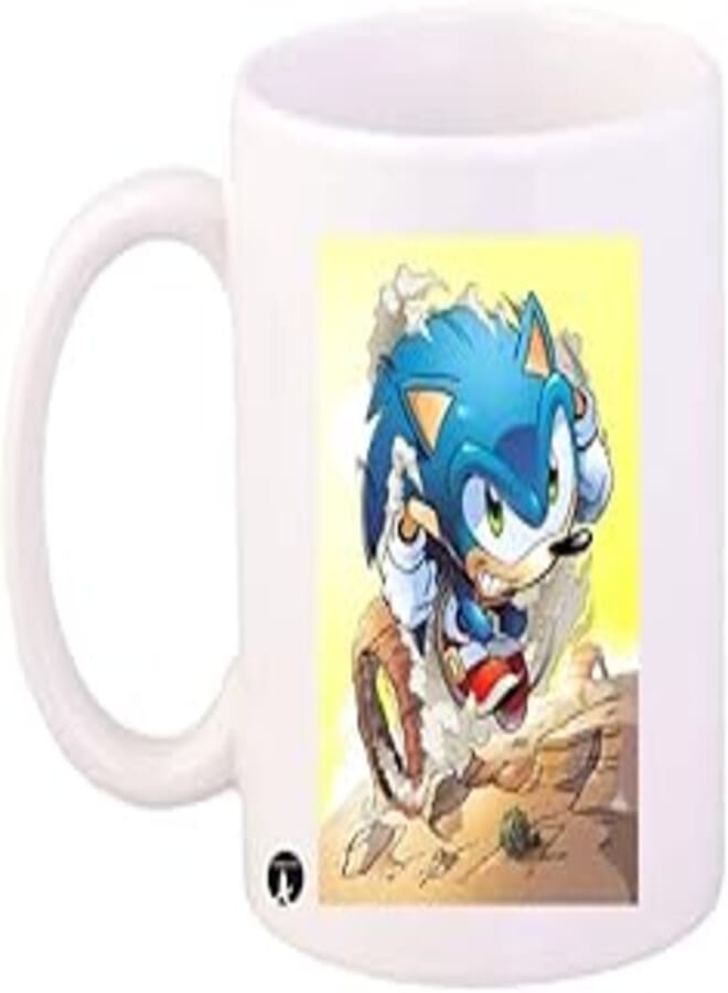 RYN PRINTED/Sonic/Video Gam/Mug Blue Yellow Red Standard Size