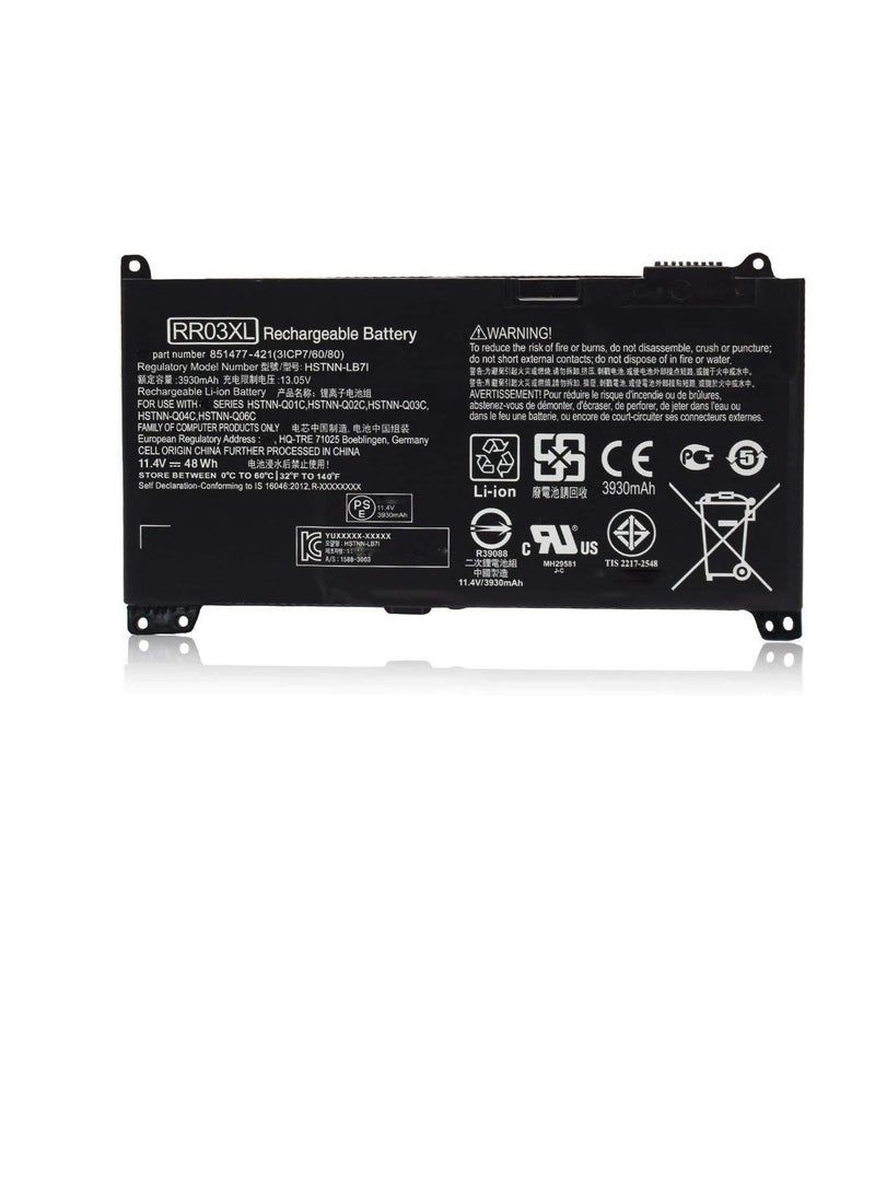 CS RR03XL RR03048XL HSTNN-UB7C HSTNN-I74C RR03048XL 851477-541 851610-850 851477-421 851477-541 Laptop Battery Replacement for HP ProBook 430 440 450 455 470 G4 MT20 Series(11.1V 48Wh)  - Image 2