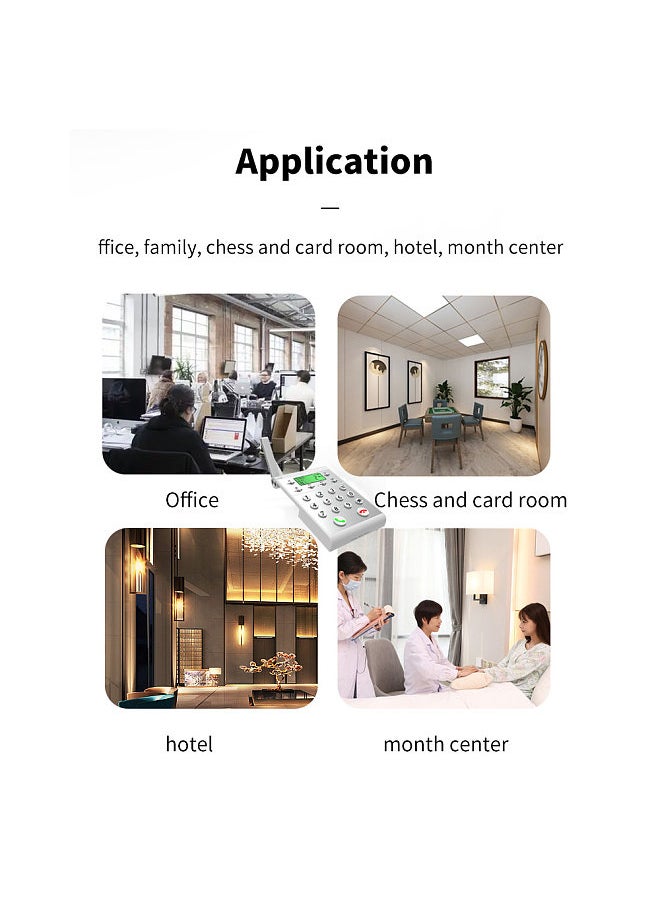 Generic - Wireless Intercom System Smart Digital Voice Calling Machine Wireless Office Intercom Machine Telephone Intercom - Image 1