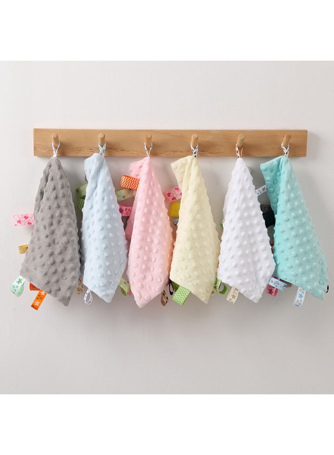 Baby Peas Velvet Label Comfort Towel Can Be Imported Toy Saliva Towel Baby Sleeping Hand Doll Toy-Color:Green (Quartet Ambulance Towel)  - Image 3