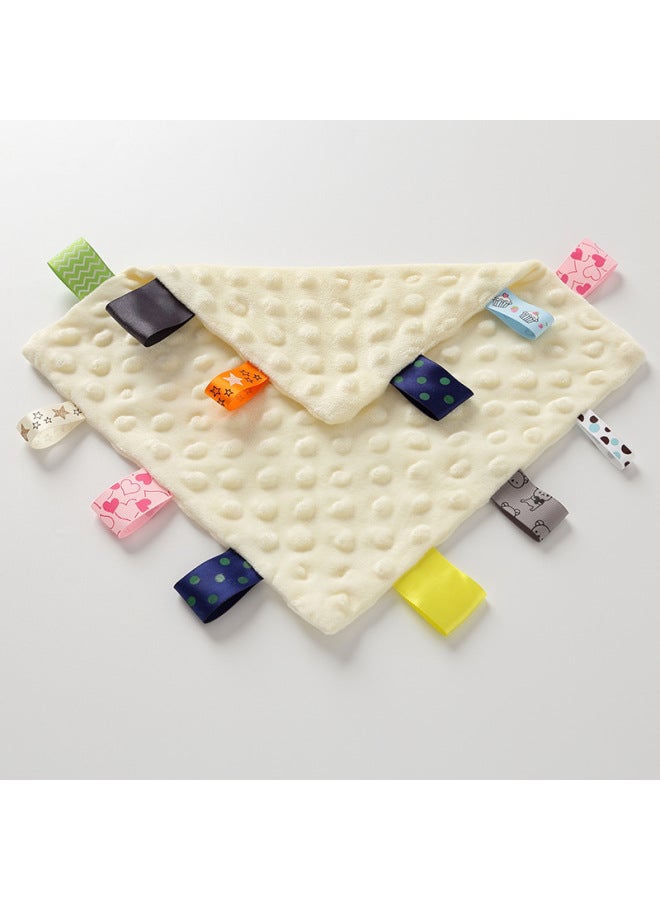 Baby Peas Velvet Label Comfort Towel Can Be Imported Toy Saliva Towel Baby Sleeping Hand Doll Toy-Color:Green (Quartet Ambulance Towel)  - Image 5