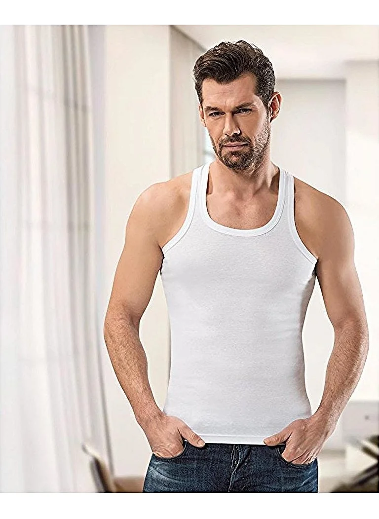 Anıt 1106 Men's Ribana Sports Undershirt Color 6 Piece