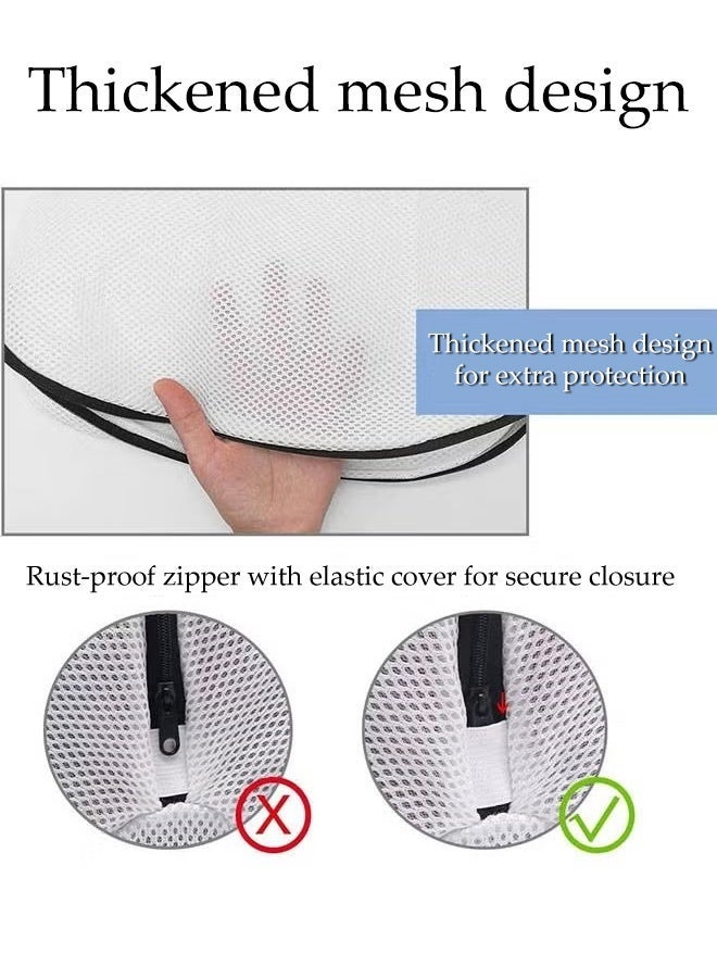 DUNISO Shoe Wash Bags,Set of 3 Large Black Shoe Washing Bags，Reusable Mesh Laundry Bags with Zipper，Suitable for Sneakers, Trainers, Running Shoes - Image 5