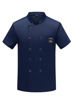 NIBEMINENT Chef Uniform Short Sleeve Summer Women's Dining Kitchen Work Wear Clothing Cake Shop Baker Chef Overalls  - Image 1
